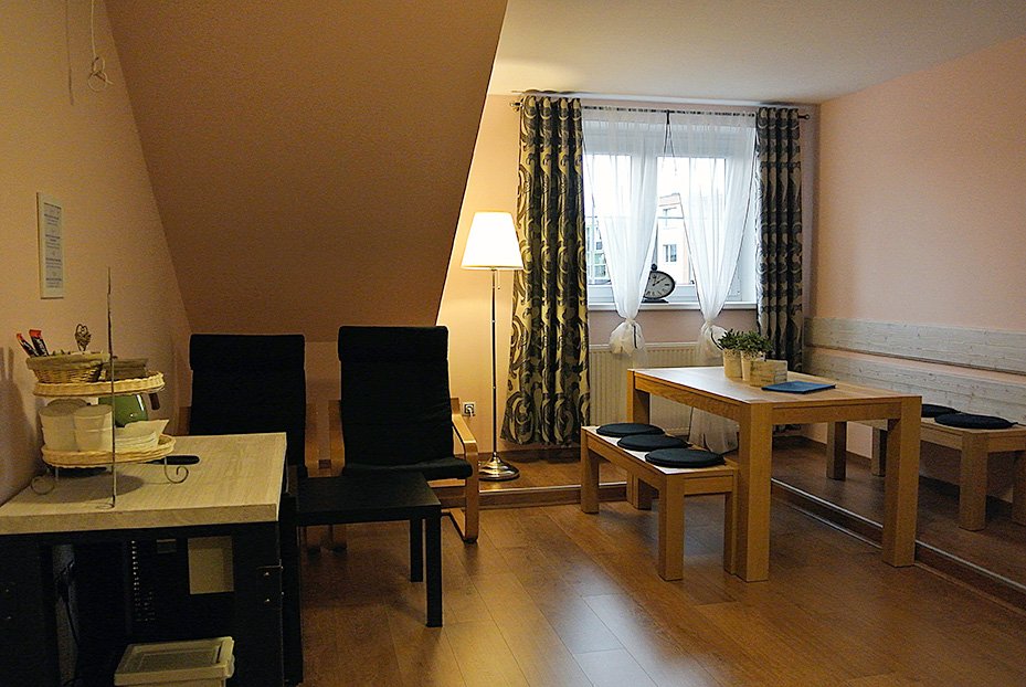 Společenská místnost apartmánu č. 6 